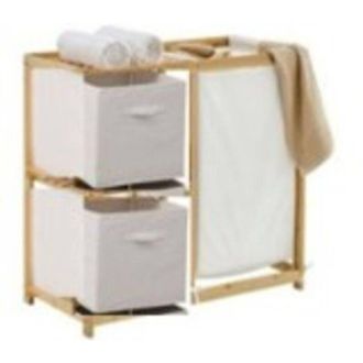 5five Simply Smart 5five Simply Smart - Scaffale tidy box con cestini in bamb&ugrave; marrone 66x33,3cm - 5five
