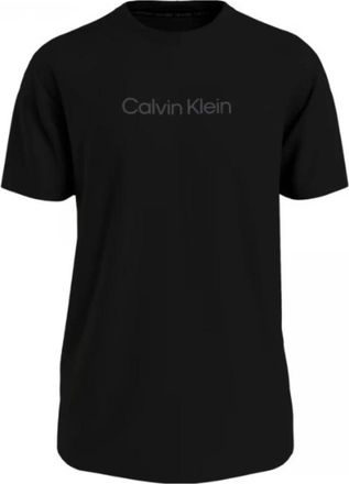 Calvin Klein Logo T-shirt met ronde hals - Heren - T-shirts - Zwart - S - Katoen - Tops
