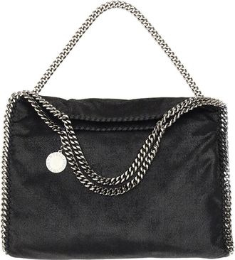 Stella McCartney Womens Tote Bag Falabella Fold Over Black Shoulder