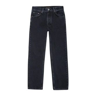 Nudie Jeans Straight Jeans, male, Black, Size: W31 L30 Rad Rufus