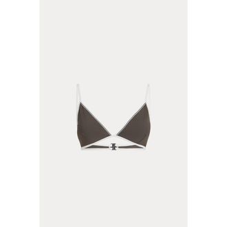 Brunello Cucinelli Bikini top with monili in Military at Nordstrom, Size 40 It