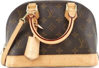 Louis Vuitton Alma handtas BB crossbodytas met monogram canvas - Bruin