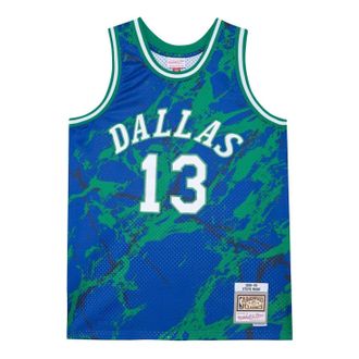 Mitchell & Ness x NBA Dallas Mavericks 1998-99 Marble Swingman Jersey Steve Nash 13 TFSM1278-DMA98SNABLUE