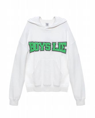 Boys Lie Womens Dont Fumble Hoodie In White