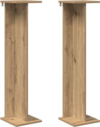 vidaXL Soporte De Plantas 2 Uds. Roble Artisan 25 X 25,5 X 100,5 Cm Vidaxl