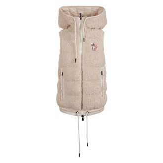 Moncler Chaleco acolchado con capucha Teddy - Jackets - Mujer - Rosa - S