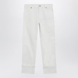 Etro Green silk jacquard scarf with fringes