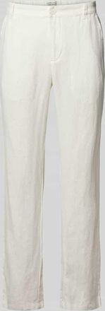 Casual Friday Casual Friday Leinenhose mit Eingrifftaschen Modell Pandrup in Offwhite, Gr&ouml;&szlig;e 30/30