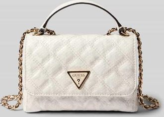 Guess Handtasche mit Label-Applikation Modell GIULLY II in Offwhite, Gr&ouml;&szlig;e 1