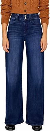 Frame Denim Triple Binding Flare Wide Leg Jeans In Blue