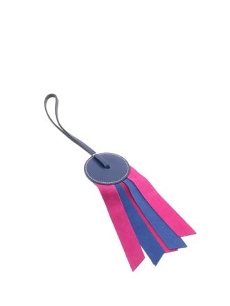 Herm&egrave;s 2010-2025 Lambskin Paddock Flot Bag Charm key chain - Blue
