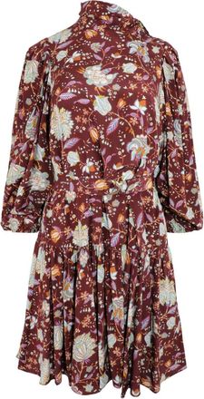 Ulla Johnson Lula floral-print minidress - women - Silk - 10 - Red