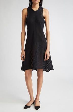 Bite Studios Shield Sleeveless Open Knit Organic Cotton Dress in Black at Nordstrom Rack, Size 6 Us / 38 Eu