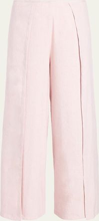 Proenza Schouler Calla Slub Linen Wrap Pants
