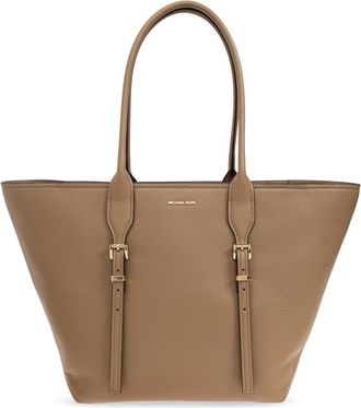 Michael Kors Tas Moore type shopper - Dames - Shoppers - Beige - ONE Size - Leer - Tassen