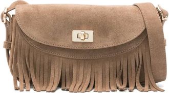 Sandro Borsa a tracolla mini con frange - Marrone