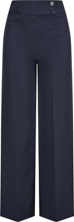 Nicowa Broeken, Dames, Blauw, XS, High Waist Coreana Broek