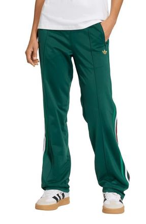 adidas Originals Firebird Recycled Polyester Track Pants in Team Green/White/Scarlet at Nordstrom, Size X-Large