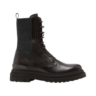 Brunello Cucinelli Monili Veterlaars - Dames - Schoenen - Bruin - Maat: 39 EU Leer