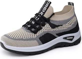 Generic Womens Knit Sneakers Breathable Running Shoes Lightweight Comfortable Casual Slip On Walking Footwear Women Womens Size 5 UK Womens Trainers Comfy for