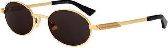 Bottega Veneta Unisex Sunglasses Bv1470s Gold Metal