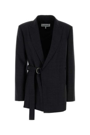 Loewe Embroidered Wool Blazer