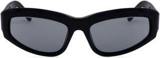 Retro Superfuture 61mm Wrap Sunglasses in Black at Nordstrom Rack