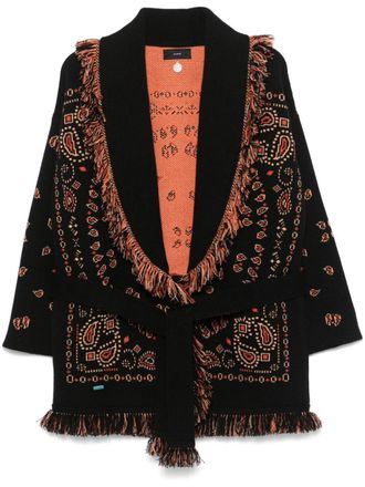 Alanui Vest met jacquard - Zwart