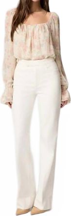 Paige Stevie Bootcut Jean In Ecru