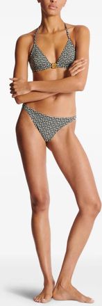 Balmain Womens Jacquard-Pattern Bikini Ss25 W