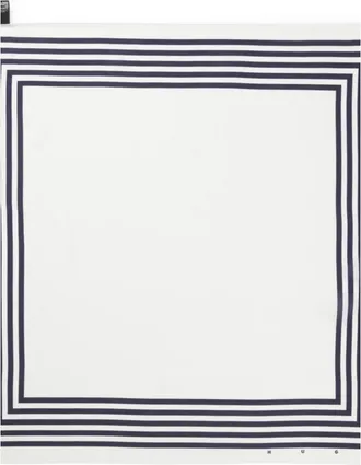 HUGO BOSS Striped-border bandana blended with silk