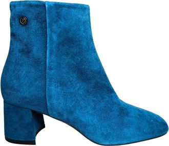 Pollini stivali e stivaletti Camoscio - Dames - Laarzen met Hak - Blauw - 39 EU - Su&egrave;de - Schoenen