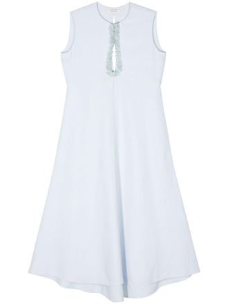 Dorothee Schumacher crystal-embellished dress - Blue