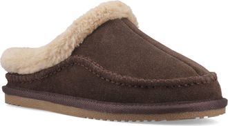 Hush Puppies Anika Su&egrave;de Dames Chocolade Slippers