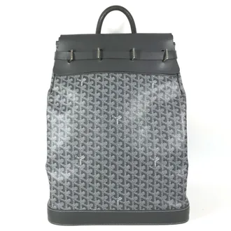 Goyard Gray Pvc Leather Boston Bag Handbag Tote Bag (Pre-Owned)