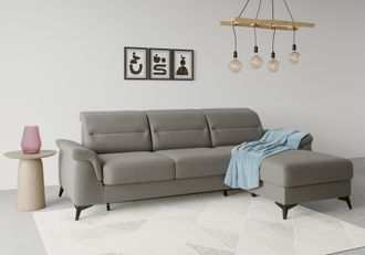 Sit&more Ecksofa &raquo;Sinatra L-Form&laquo; mit Recamiere, optional mit Kopfteilverstellung und Armteilfunktion