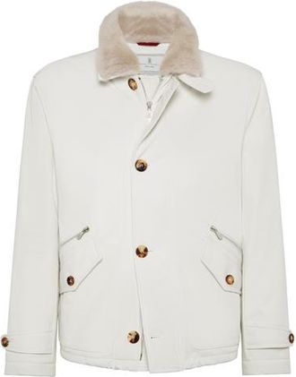 Brunello Cucinelli Bomber jacket with padding in Panama at Nordstrom, Size 46 It