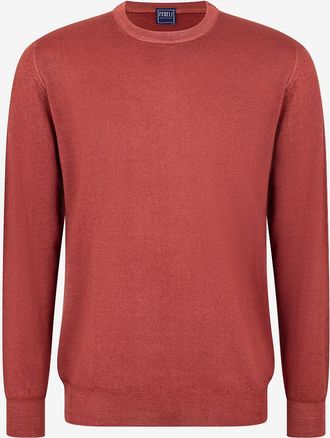 Fedeli Pullover mit Rundhalsausschnitt aus Merinowolle Light Fast