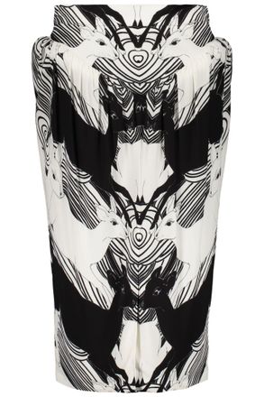 Burberry Printed Midi Skirt