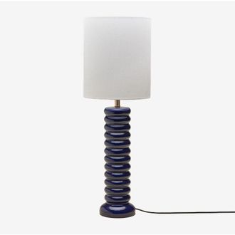 Sklum Sklum - L&aacute;mpara De Mesa 75 Cm En Cer&aacute;mica Y Lino Boreto