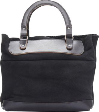 Marni shearling lined top handle crossbody tote bag