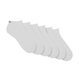 HUGO BOSS Hugo Unisex onzichtbare sokken voor volwassenen (set van 6) (Wit)