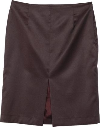 Our Legacy Siren Skirt - Dames - Korte rokken - Bruin - L - Wol - Rokken