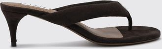 Alaia Sandali mules infradito in pelle scamosciata con tacco medio a stiletto