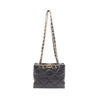 Chanel Pre-owned Matelasse Small Shopping Tote Bag - Dames - Pre-owned - Zwart - Maat: ONE Size Leer
