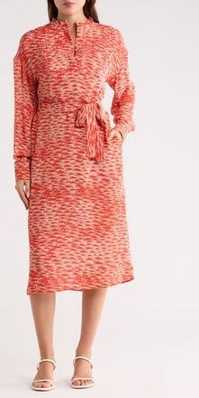 Longchamp Quilted Silk Dress in Orange at Nordstrom Rack, Size 8 Us / 40 Fr