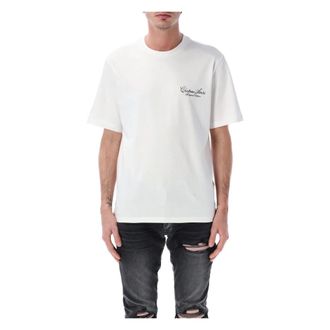 Amiri T-Shirts, male, White, Size: XL Chateau Printed T-shirt