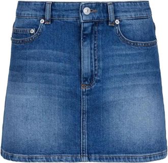Chiara Ferragni Korte Rok met Stijlvol Design - Dames - Spijkerrokken - Blauw - W24 - Katoen - Rokken