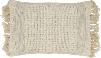 Saro Lifestyle Fringe Outdoor Down-Filled Pillow