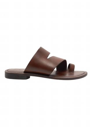 Free People Womens Abilene Top Loop Sandal In Oak Leather
